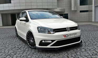 Тюнинговая накладка переднего бампера Volkswagen Polo mk5 GTI версия фото