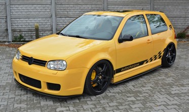 Тюнінг дифузор переднього бампера Volkswagen Golf IV R32 фото