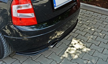 Накладка на задний бампер Skoda Fabia МК1 версия RS фото