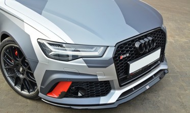 Тюнінгова накладка переднього бампера Audi RS6 C7/C7 FL вер.2 фото