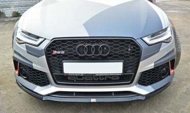 Тюнінгова накладка переднього бампера Audi RS6 C7/C7 FL вер.2 фото