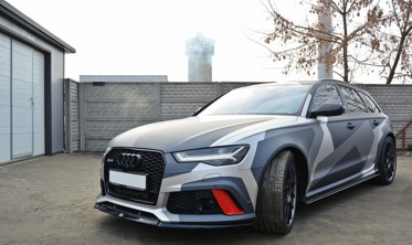 Тюнінгова накладка переднього бампера Audi RS6 C7/C7 FL вер.2 фото