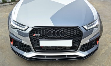 Диффузор переднего бампера Audi RS6 C7 / C7 FL вер.1 фото