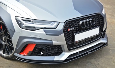Диффузор переднего бампера Audi RS6 C7 / C7 FL вер.1 фото