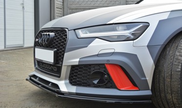 Диффузор переднего бампера Audi RS6 C7 / C7 FL вер.1 фото