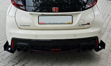 Racing бічні накладки заднього бампера Honda Civic IX Type R фото
