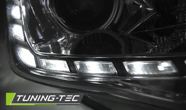 Тюнинг фары передние с ДХО SEAT IBIZA 4 6J послерестайл 2012-2015 фото