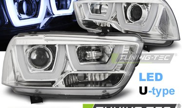 Диодные тюнинг фары передние DODGE CHARGER LX 2011-2015 фото