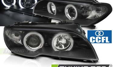 Фари передні тюнінг BMW E46 С/С FL ANGEL EYES CCFL фото