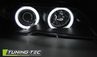 Фари передні тюнінг BMW E46 С/С FL ANGEL EYES CCFL фото