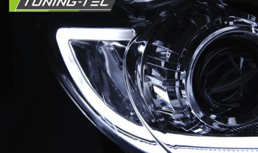 Линзованные фары передние с диодами MAZDA 3 2009-2013 фото
