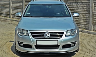Racing диффузор переднего бампера Volkswagen Passat B6 Votex фото
