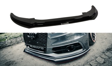 Двойной диффузор переднего бампера Audi S6 / A6 S-line C7 фото
