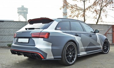 Боковые диффузоры заднего бампера Audi RS6 C7 / C7 FL фото
