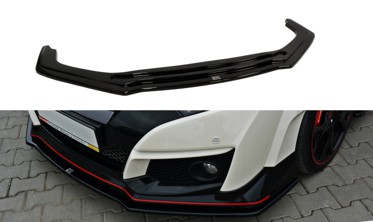 Накладка переднего бампера Honda Civic 9 Type R вер.1 фото