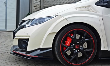 Накладка переднего бампера Honda Civic 9 Type R вер.1 фото