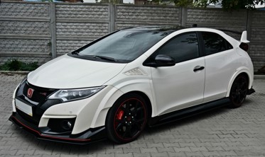 Накладка переднего бампера Honda Civic 9 Type R вер.1 фото
