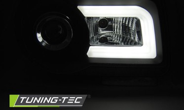 Чорні діодні фари передні Tube Light CHRYSLER 300C фото