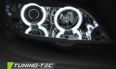 Тюнінг фари передні з кільцями CCFL OPEL ASTRA G хромовані фото
