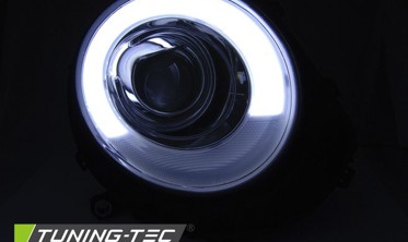 Передние фары с диодными поворотами MINI COOPER R55, R56, R57, R58, R59 фото