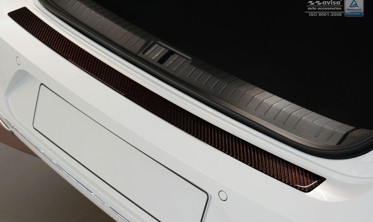 Накладка на бампер Volkswagen Passat B8 Carbon red фото