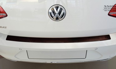 Накладка на бампер Volkswagen Passat B8 Carbon red фото