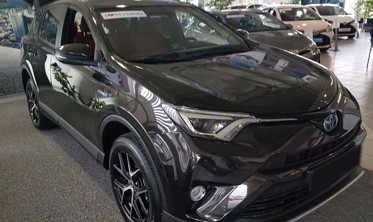 Накладка на бампер с загибом и ребрами Toyota Rav4 IV FL фото