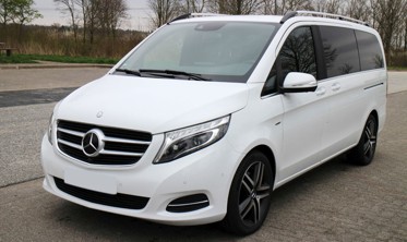 Накладка на бампер с загибом Mercedes V W447/Vito III (сталь+carbon red) фото