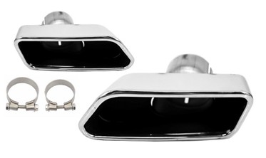 Насадки глушителей BMW F10 / F11 / F18 в стиле 550i V8 LCI фото