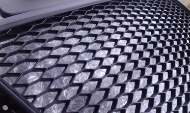 Решетка радиатора AUDI A4 B8 в RS-стиле матово-черная фото
