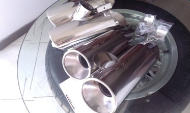 Насадки двойные Mercedes W220 / W221 фото