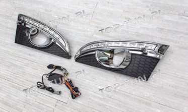 Рамки протитуманних фар із DRL Chevrolet Captiva фото