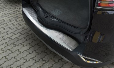 Защитная накладка на бампер с загибом и ребрами Renault Espace V фото