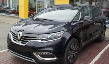 Защитная накладка на бампер с загибом и ребрами Renault Espace V фото