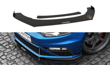 Racing накладка під передній бампер Volkswagen Polo mk5 GTI післярест. (З загинами) фото