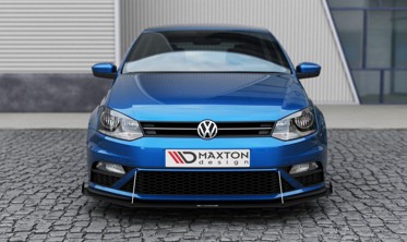 Racing накладка под передний бампер Volkswagen Polo mk5 GTI послерест. (с загибами) фото
