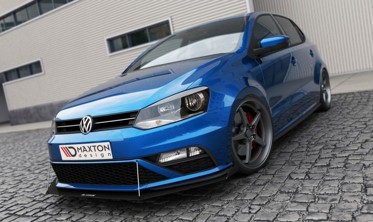 Racing накладка под передний бампер Volkswagen Polo mk5 GTI послерест. (с загибами) фото