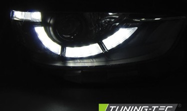 Черные тюнинговые фары передние MAZDA CX-5 2011-2015 фото