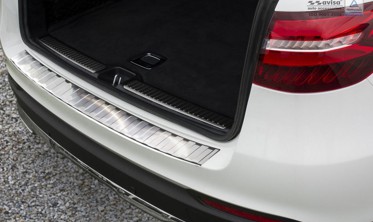 Накладка на бампер из нержавейки Mercedes GLC X253 фото
