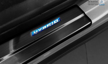 Накладки на пороги нержавіючої сталі Toyota Rav IV (suv) / Toyota CH-R (чорні) фото