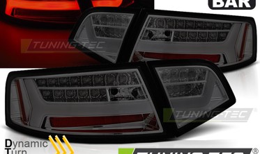 Задние тюнинг фонари диодные AUDI A6 C6 FL Sedan тонированные фото