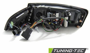 Фонари светодиодные AUDI A6 C6 рестайл (LED BAR) Sedan красно-белые фото