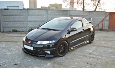 Диффузор передний на бампер Honda Civic VIII Type R Grand Prix фото