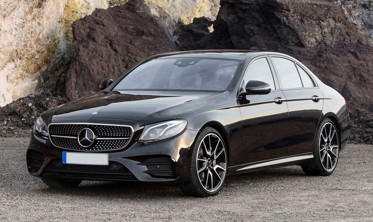 Накладка на бампер с загибом Mercedes E W213 Carbon (red) Sedan фото