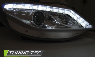 Хром фары передние с диодами SEAT IBIZA 6J 4 дорестайл фото