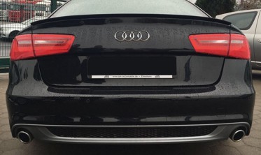 Спойлер на кришку багажника Audi A6 С7 фото
