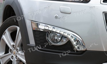 Рамки противотуманных фар с DRL Chevrolet Captiva фото