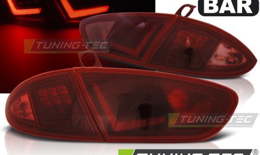 Красные фонари задние LED BAR SEAT LEON 2 рестайл фото