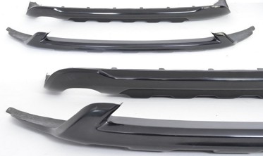 Накладка на передній бампер Volvo V60/S60 дорестайлінг фото