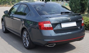 Спойлер на крышку багажника Skoda Octavia III в стиле RS фото